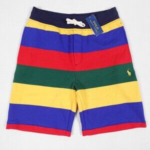 NEW Polo Ralph Lauren Stripe Fleece Shorts Men's Small 8 Inch